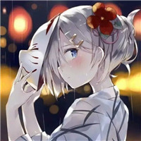 灰色头像图片 伤感二次元8