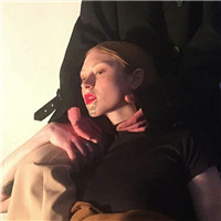 卡通女头像绿森系清新11