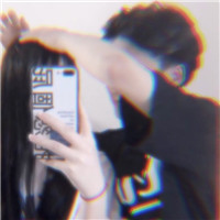 微信伤感卡通背影头像女6