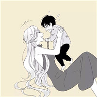 黑白三人漫画风的闺密头像6