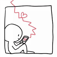 直发侧脸美女头像12