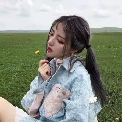 美女和宠物合影头像2