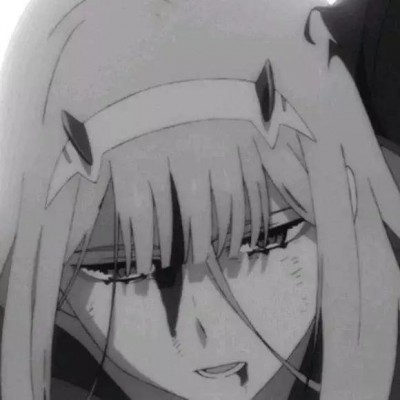 直发侧脸美女头像4