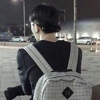 黑色头像男生纯黑背影1