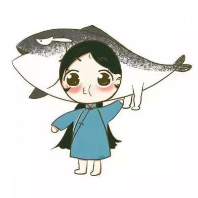 带文字黑色头像女生8