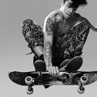 男士头像图片黑白卡通头像2