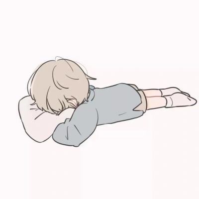 手绘单身女孩头像13