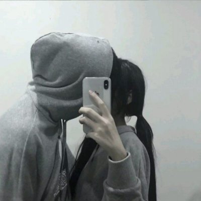 qq卡通手绘情侣头像2