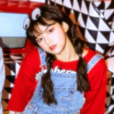 直发侧脸美女头像13