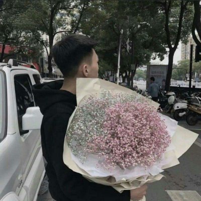 情侣头像黑色系一男一女背影10