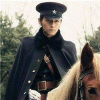 卡通女头像绿森系清新2