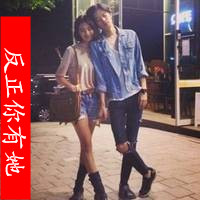 美女和宠物合影头像10